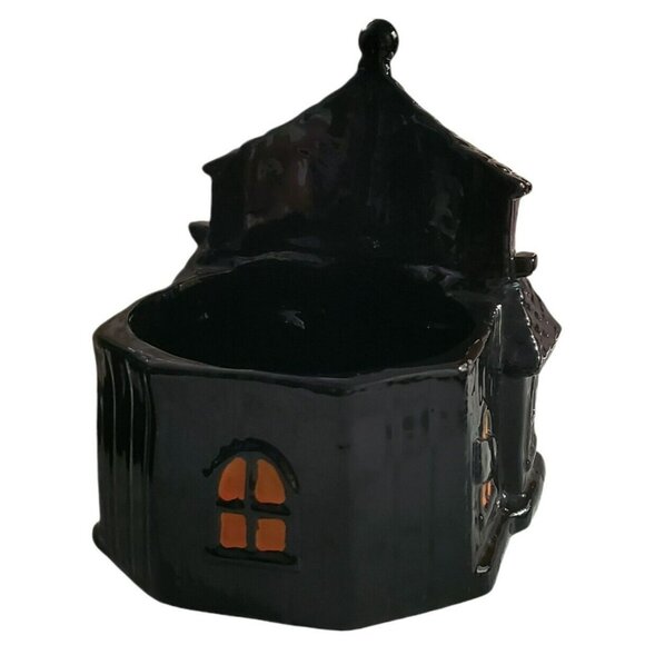 New Yankee Candle Haunted House Jar Holder Boney Bunch Halloween Ceramic 2021 - Picture 5 of 16